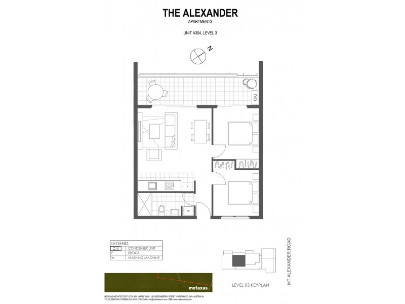304/973-975 Mt Alexander Road, Essendon VIC 3040 Floorplan