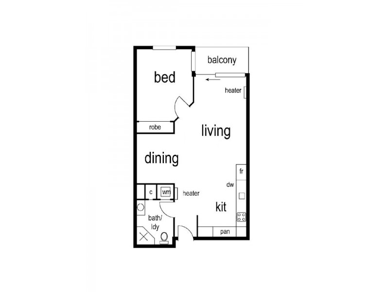 305/88 Altona Street, Kensington VIC 3031 Floorplan