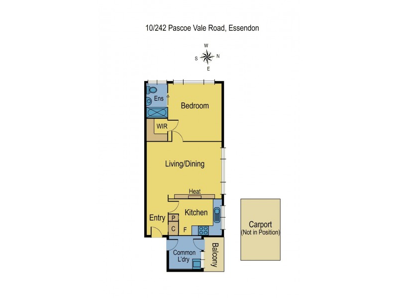10/242 Pascoe Vale Road, Essendon VIC 3040 Floorplan