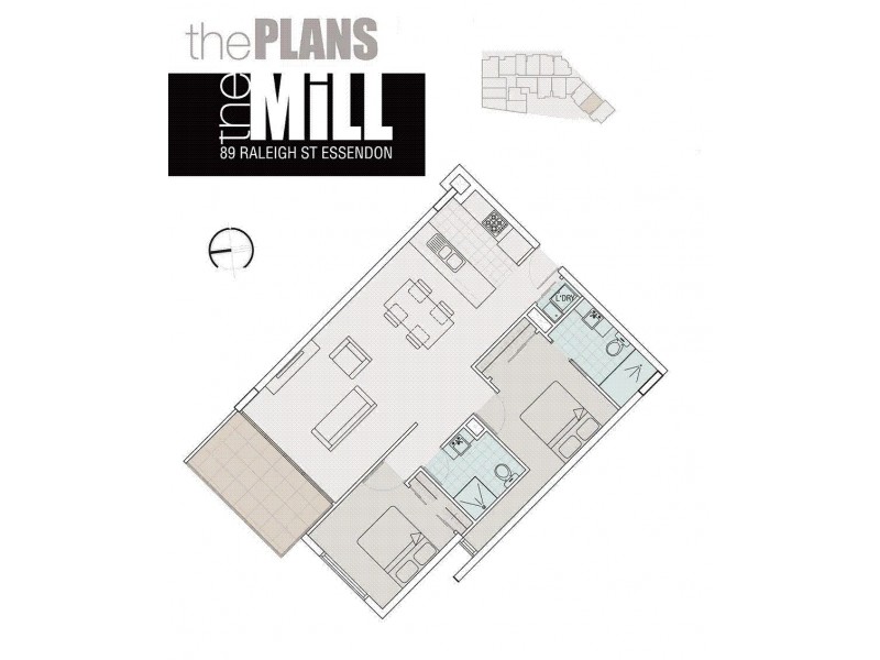 215/89 Raleigh Street, Essendon VIC 3040 Floorplan