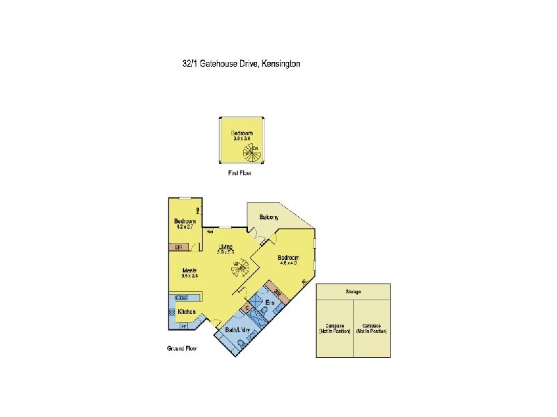 32/1 Gatehouse Drive, Kensington VIC 3031 Floorplan