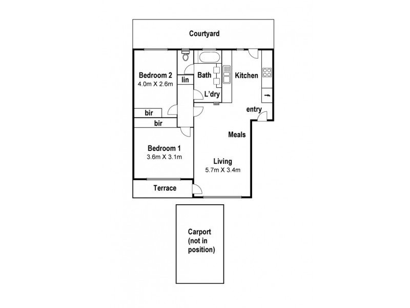 2/257 Buckley Street, Essendon VIC 3040 Floorplan