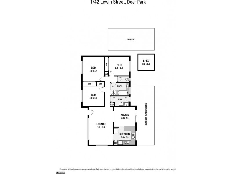 1/42 Lewin Street, Deer Park VIC 3023 Floorplan