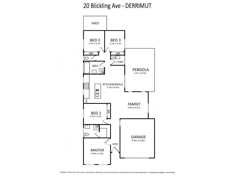 20 Blickling Avenue, Derrimut VIC 3030 Floorplan