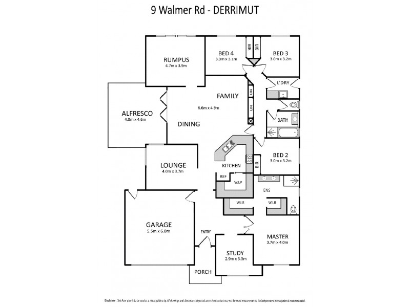 9 Walmer Road, Derrimut VIC 3030 Floorplan