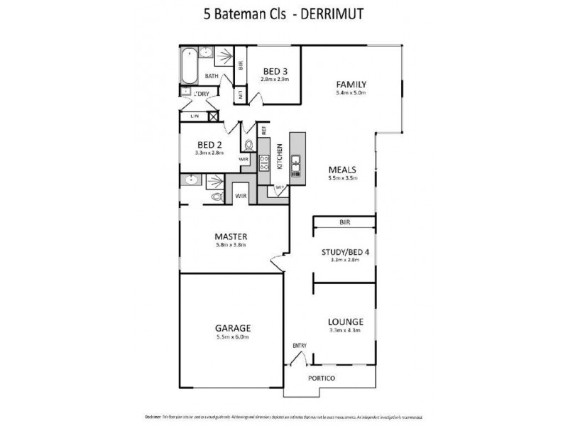5 Bateman Close, Derrimut VIC 3030 Floorplan