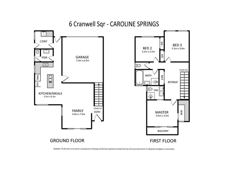 6 Cranwell Square, Caroline Springs VIC 3023 Floorplan