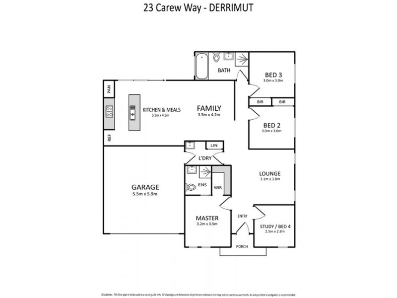 23 Carew Way, Derrimut VIC 3030 Floorplan