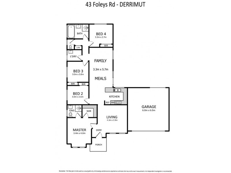 43 Foleys Road, Deer Park VIC 3023 Floorplan