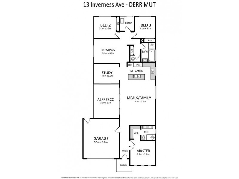 13 Inverness Avenue, Derrimut VIC 3030 Floorplan