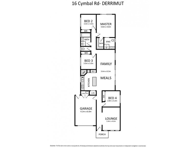 16 Cymbal Road, Deer Park VIC 3023 Floorplan