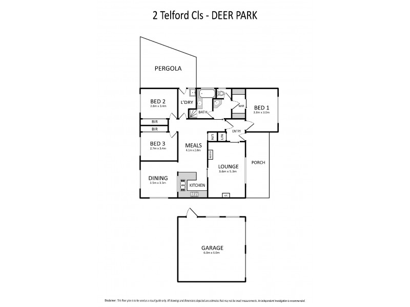 2 Telford Close., Deer Park VIC 3023 Floorplan