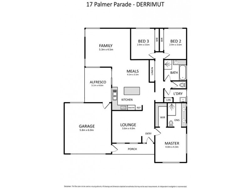 17 Palmer Parade, Derrimut VIC 3030 Floorplan