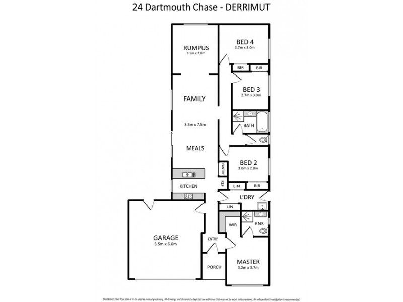 24 Dartmouth Chase, Derrimut VIC 3030 Floorplan