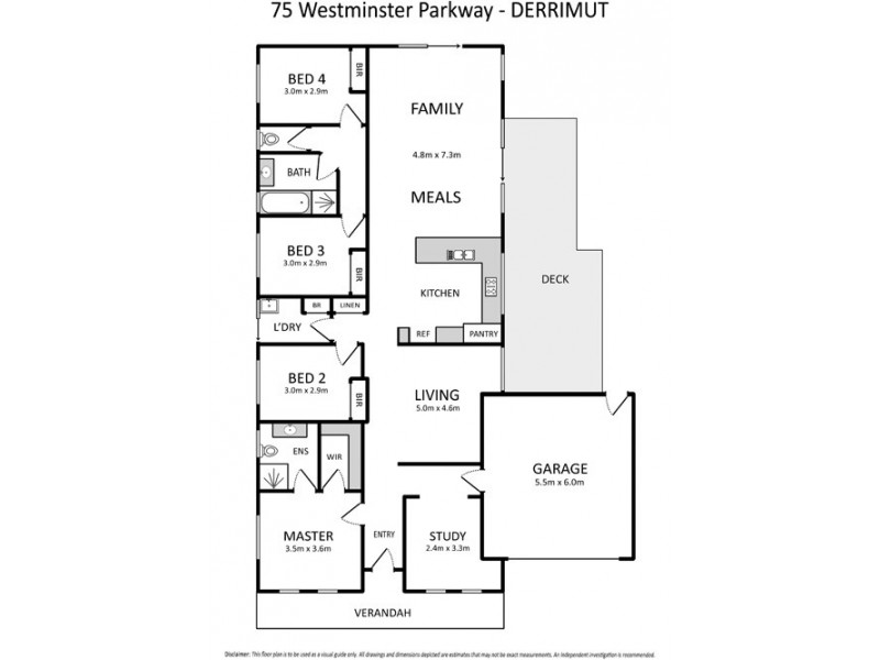 75 Westminster Parkway, Derrimut VIC 3030 Floorplan