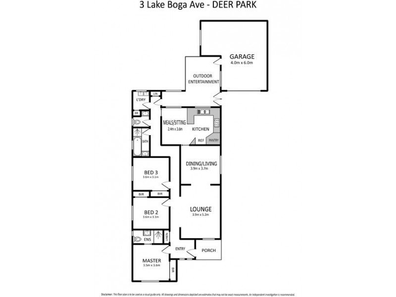 3 Lake Boga Avenue, Deer Park VIC 3023 Floorplan