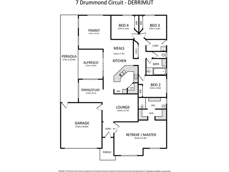 7 Drummond Circuit, Derrimut VIC 3030 Floorplan