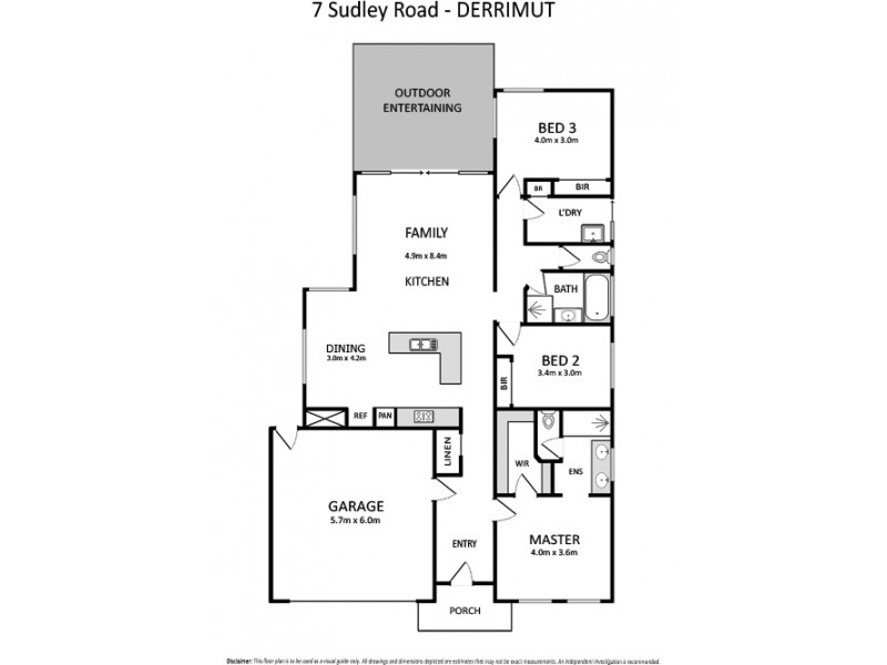 7 Sudley Road, Derrimut VIC 3030 Floorplan