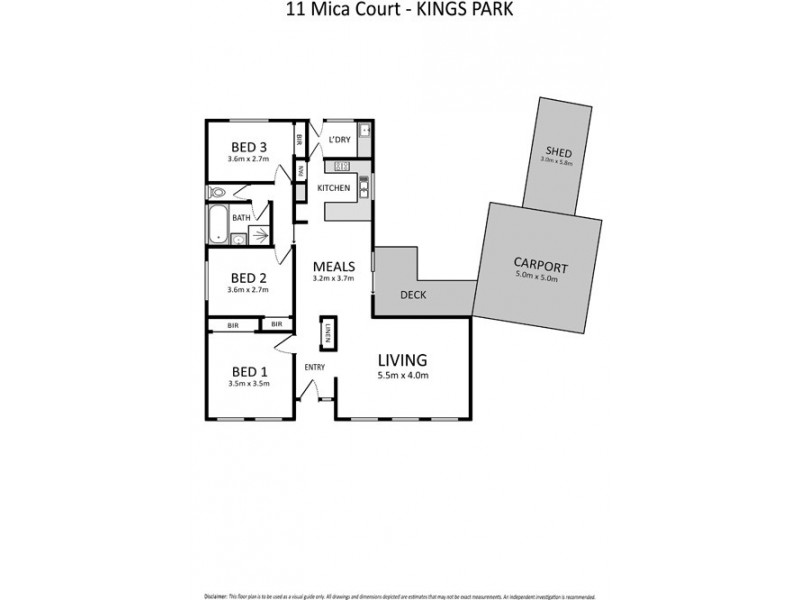 11 Mica Court, Kings Park VIC 3021 Floorplan