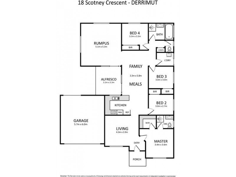 18 Scotney Crescent, Derrimut VIC 3030 Floorplan