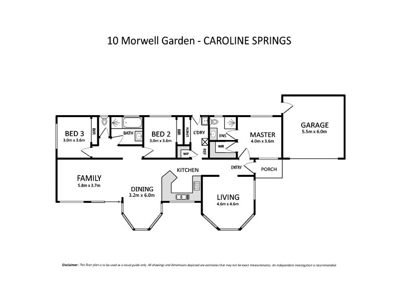 10 Morwell Gardens, Caroline Springs VIC 3023 Floorplan