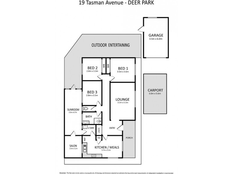 19 Tasman Avenue, Deer Park VIC 3023 Floorplan