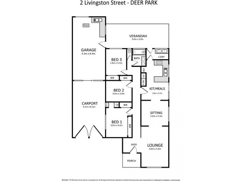 2 Livingston Street, Deer Park VIC 3023 Floorplan