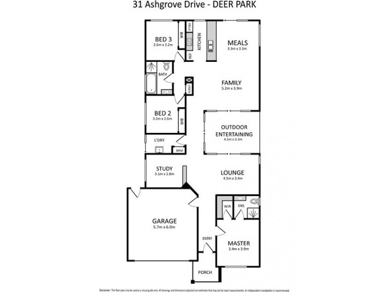 31 Ashgrove Drive, Deer Park VIC 3023 Floorplan