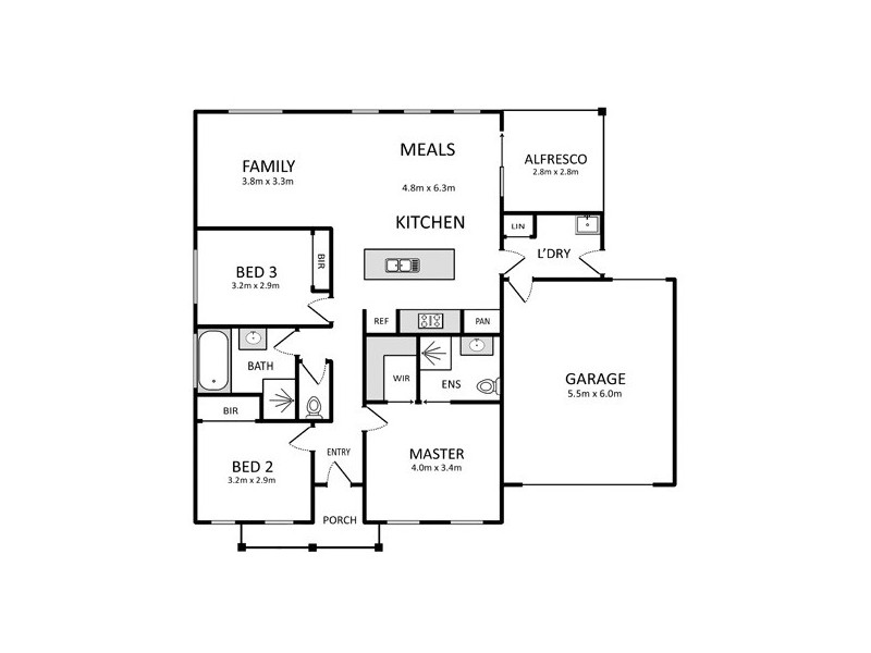 9 Fernhurst Avenue, Derrimut VIC 3030 Floorplan
