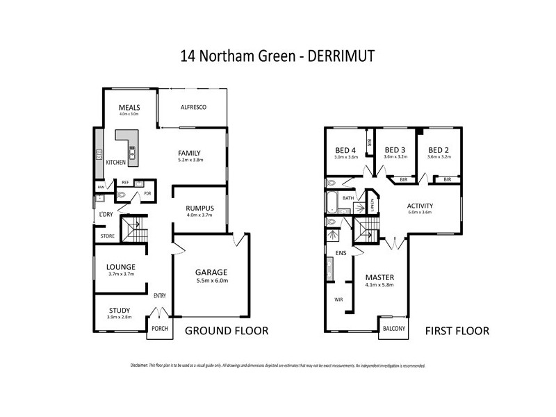 14 Northam Green, Derrimut VIC 3030 Floorplan
