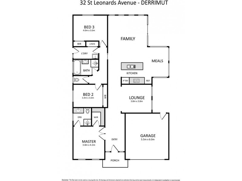 32 St Leonards Avenue, Derrimut VIC 3030 Floorplan