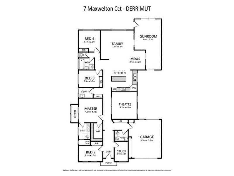 7 Maxwelton Circuit, Derrimut VIC 3030 Floorplan