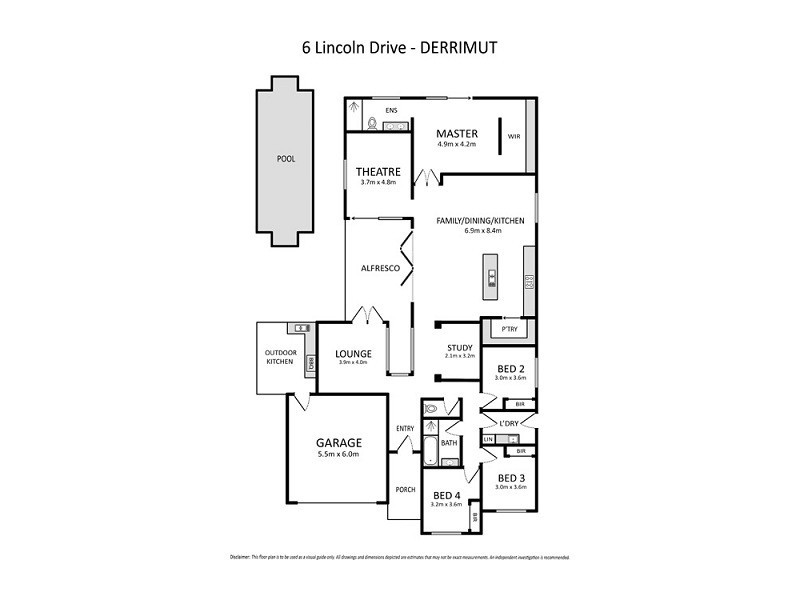 6 Lincoln Drive, Derrimut VIC 3030 Floorplan