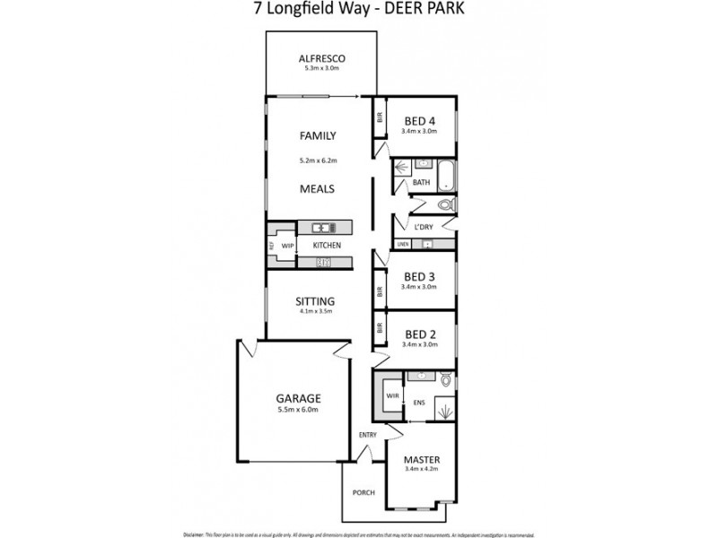 7 Longfield Way, Deer Park VIC 3023 Floorplan