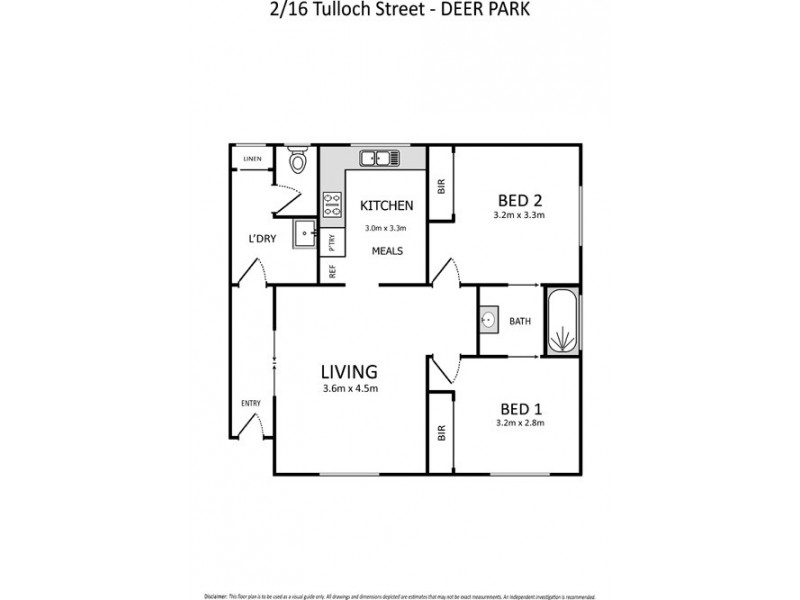 Unit 2/16 Tulloch Street, Deer Park VIC 3023 Floorplan