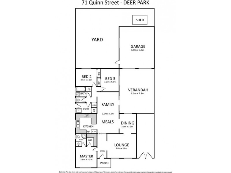 71 Quinn Street, Deer Park VIC 3023 Floorplan