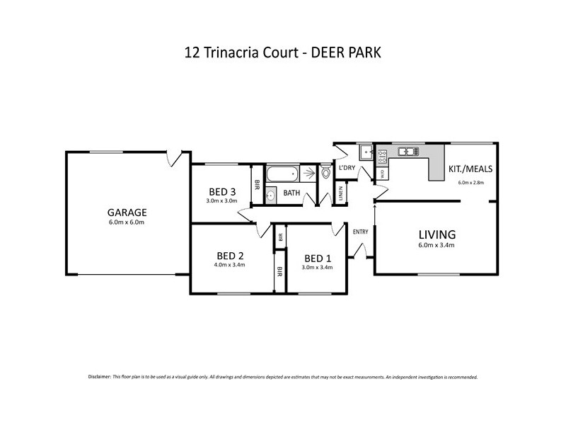 12 Trinacria Court, Deer Park VIC 3023 Floorplan