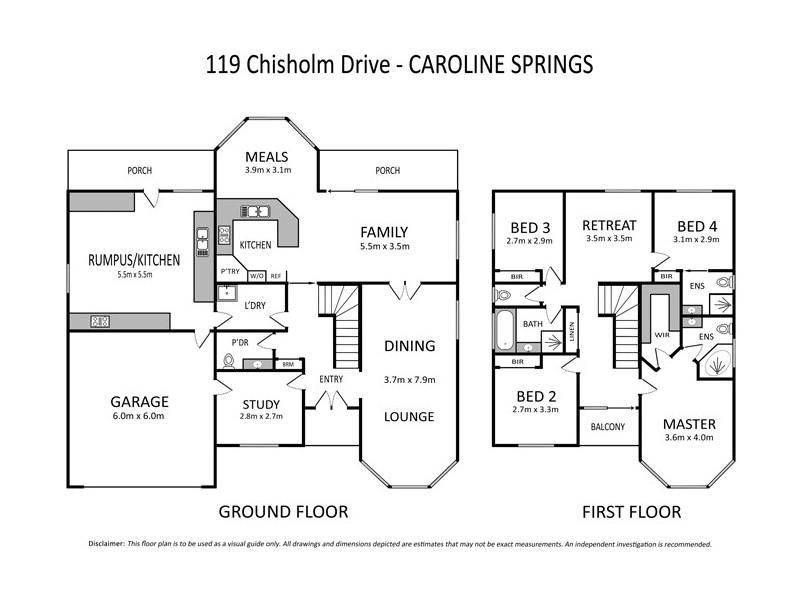 119 Chisholm Drive, Caroline Springs VIC 3023 Floorplan