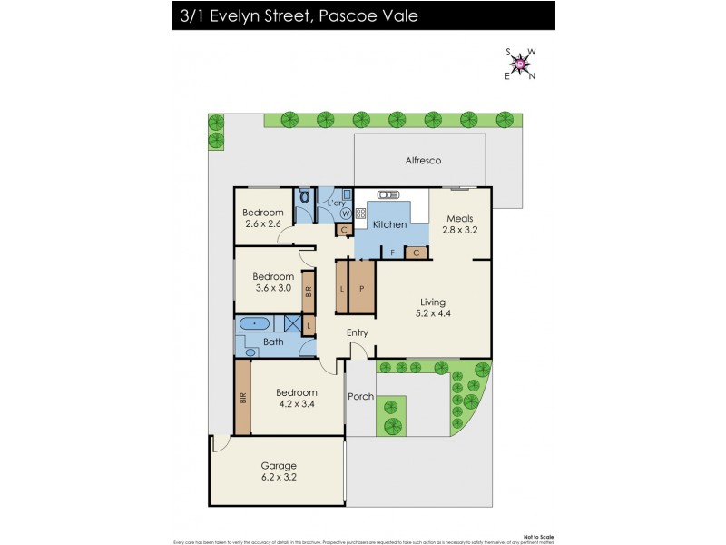 3/1 Evelyn Street, Pascoe Vale VIC 3044 Floorplan