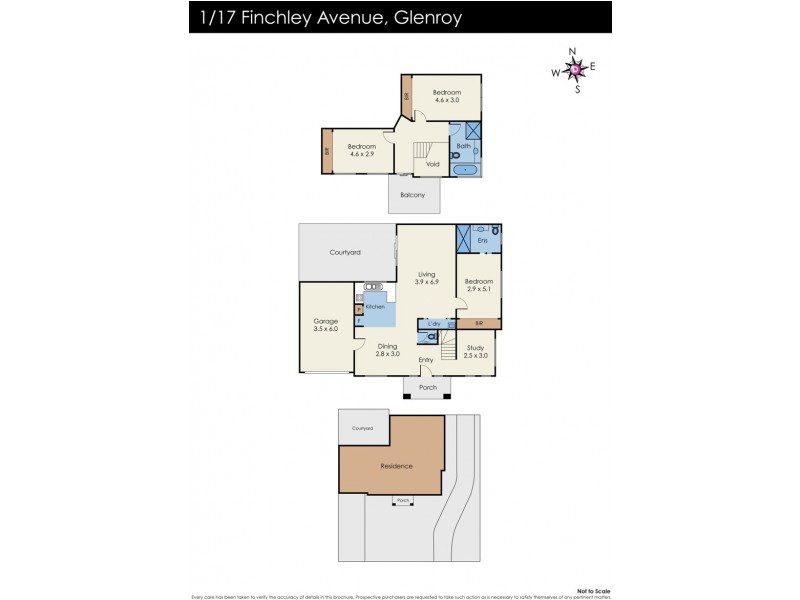 1/17 Finchley Avenue, Glenroy VIC 3046 Floorplan