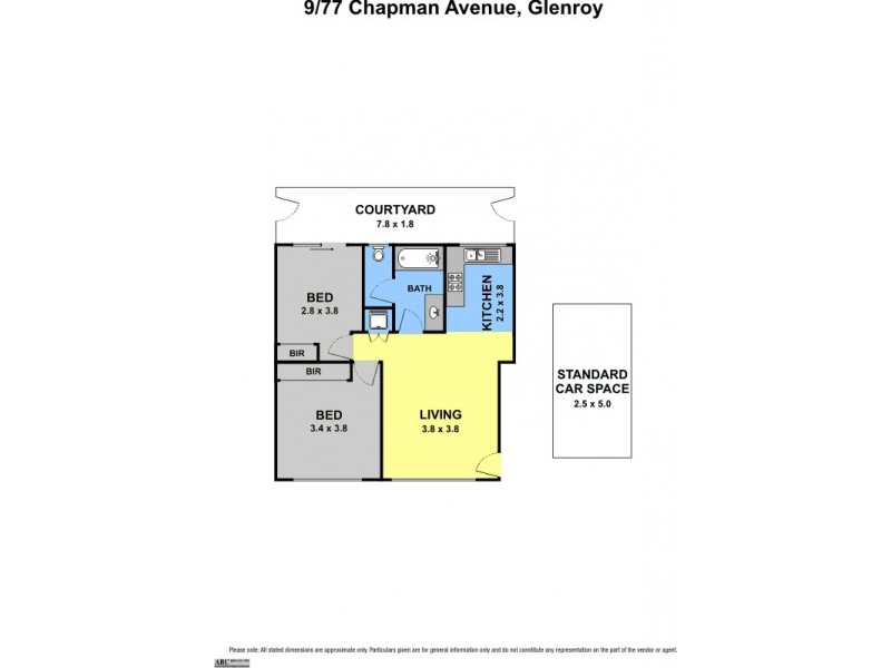 9/77 Chapman Avenue, Glenroy VIC 3046 Floorplan