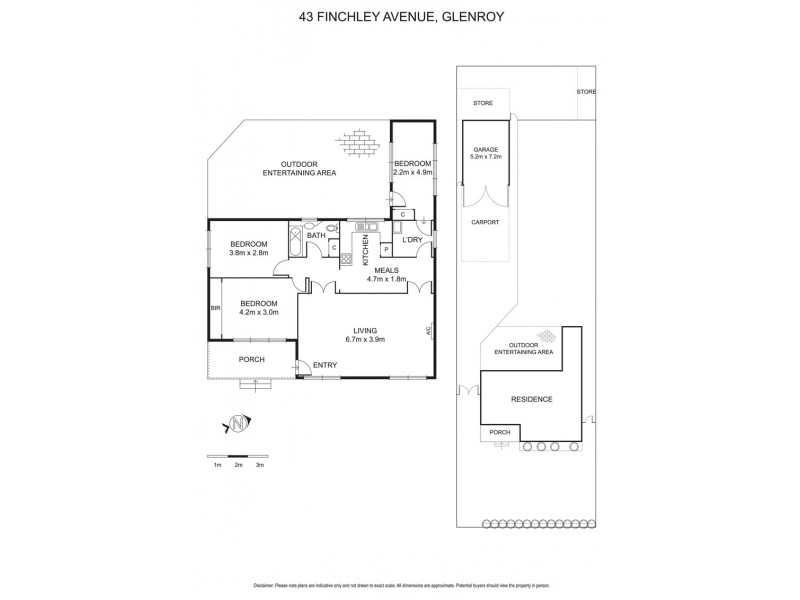 43 Finchley Avenue, Glenroy VIC 3046 Floorplan