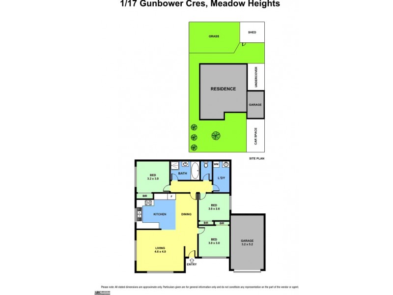 1/17 Gunbower Crescent, Meadow Heights VIC 3048 Floorplan