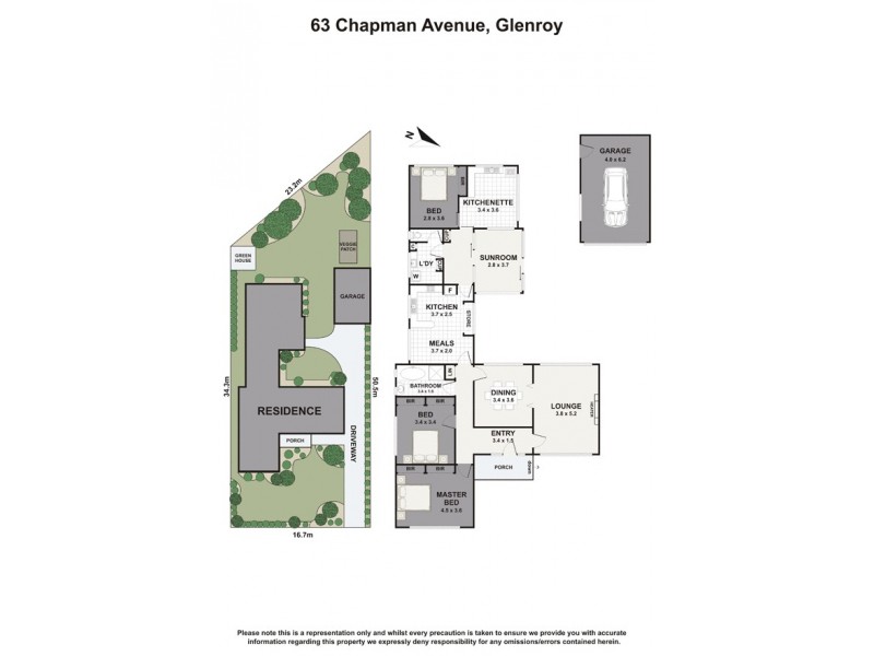 63 Chapman Avenue, Glenroy VIC 3046 Floorplan
