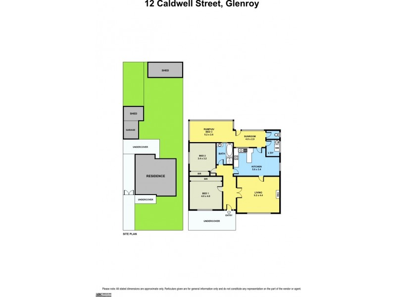 12 Caldwell Street, Glenroy VIC 3046 Floorplan