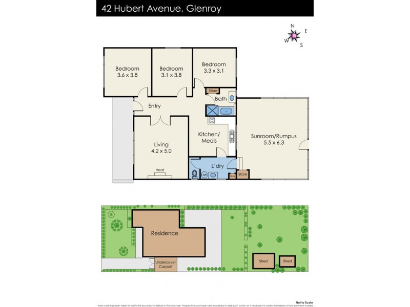42 Hubert Avenue, Glenroy VIC 3046 Floorplan