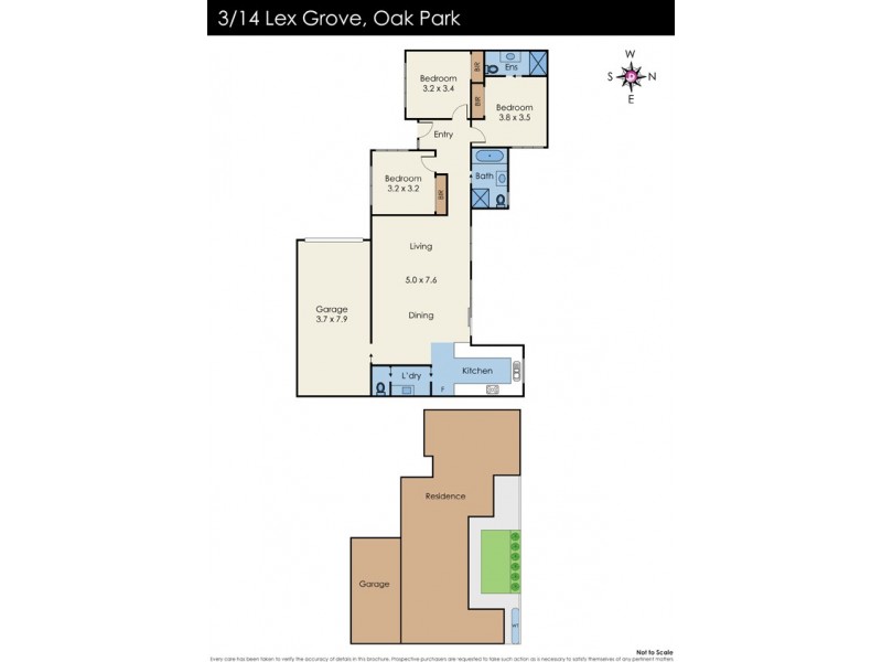 3/14 Lex Grove, Oak Park VIC 3046 Floorplan