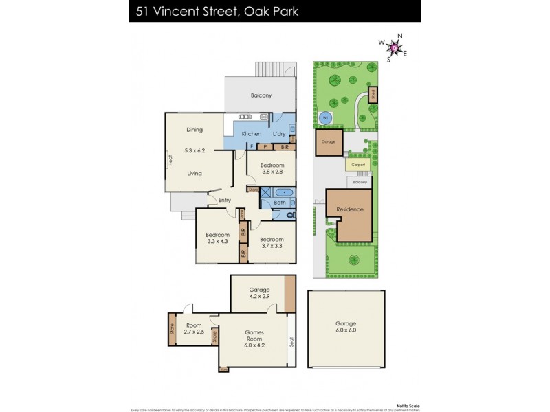 51 Vincent Street, Oak Park VIC 3046 Floorplan