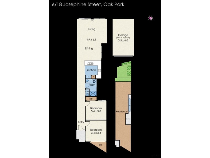 6/18 Josephine Street, Oak Park VIC 3046 Floorplan