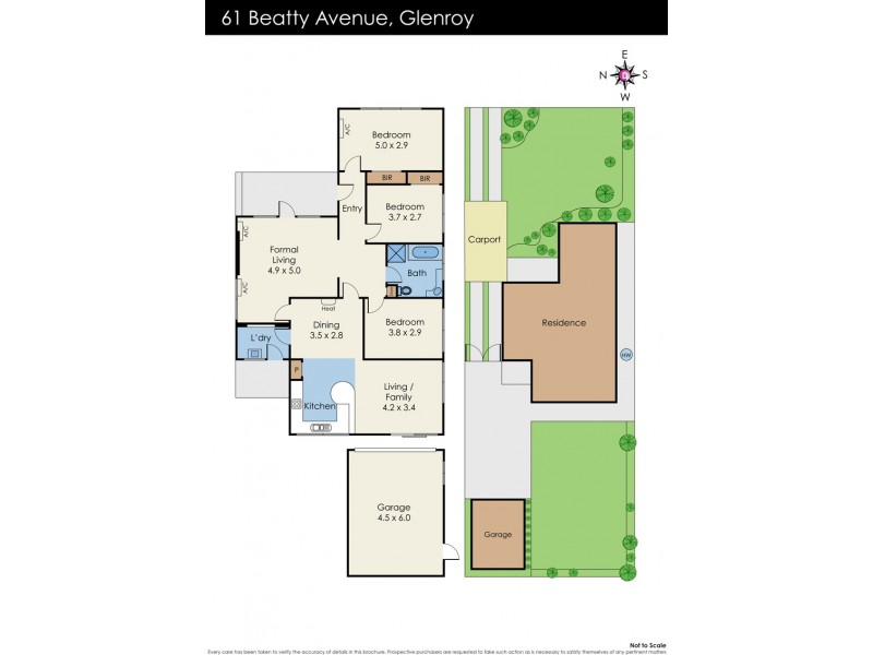 61 Beatty Avenue, Glenroy VIC 3046 Floorplan